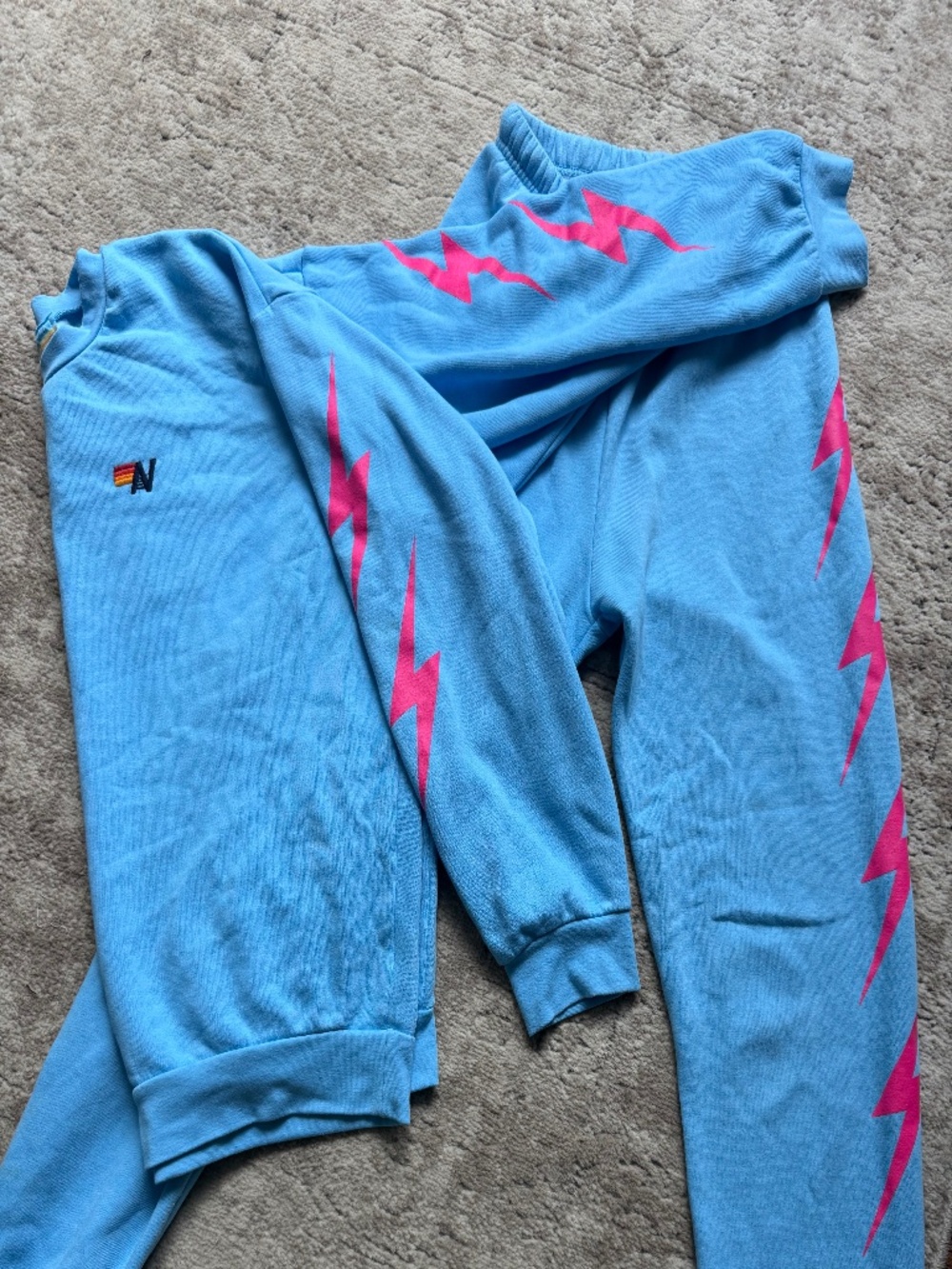 Aviator Nation Set Blue with pink bolts
